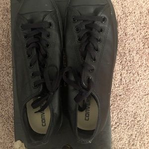 Chuck Taylor All Star Black Leather Low Top